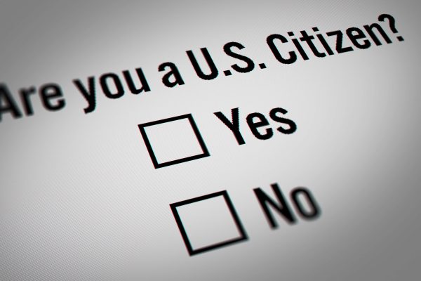 Image of check-box attesting U.S. citizenship