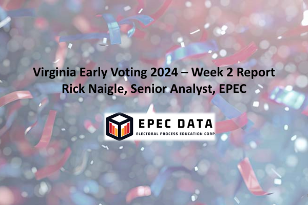 Oct. 5, 2024 Roundup of Week 2 Early Voting in Virginia's 2024 Presidential Election.