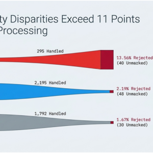 Higher Rejection Rates for R-Leaning Ballots Found in Special Election Page summarizes recent analysis of Virginia's 2026 Propensity disparities exceed 11 points in local processing in Virginia special election ballot processing between presumed R and presumed D voters.